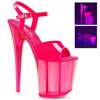 Pleaser - FLAMINGO809UVT Sandale à bride à la cheville, Pole dance chaussures - Chaussures de pole dance - Rose Product image